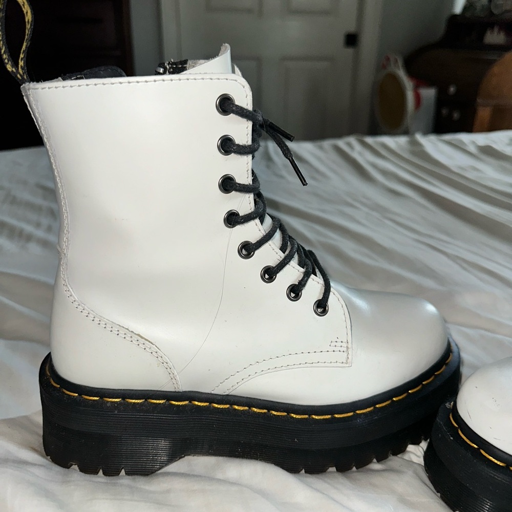 White Doc Marten Jadon boots - Picture 4 of 10
